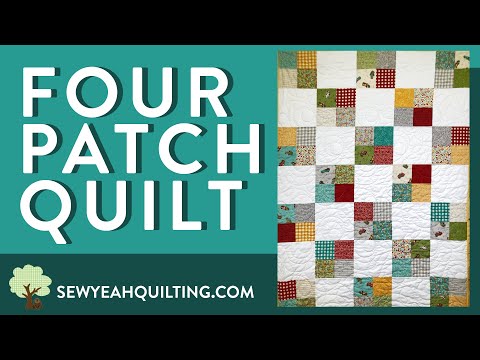 How to Sew a Four Patch Quilt | Beginner Tutorial