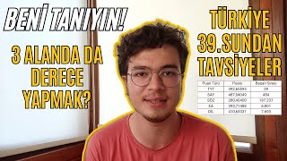 Rüzgar'ı Tanıyın! Türkiye 39.Sundan Tavsiyeler! 3 Alanda da Derece Yapmak? #yks 