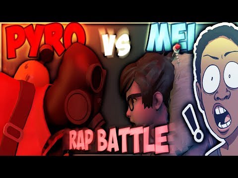 "MEI VS PYRO" OVERWATCH & TF2  RAP BATTLE REACTION || HOT VS COLD