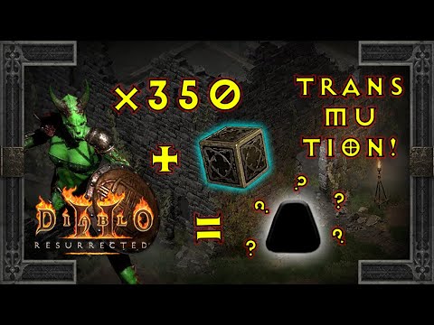 D2: Resurrected - Transmuting 350 NM Countess Runs Down To One Rune!