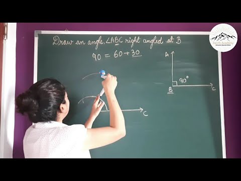 How to Draw 90° using Compass