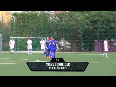 Strahl in den Winkel von Steve Schneider (Weißenseer FC) | SPREEKICK.TV