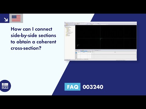 [EN] FAQ 003240 | How can I connect side-by-side sections to obtain a coherent cross-section?