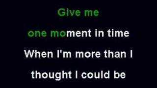 Whitney Huston - One Moment In Time (Karaoke)