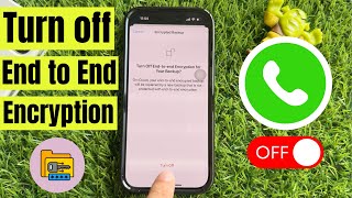 how to Turn off end to end encryption Backup On Whatsapp (2024)