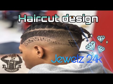 Versace diamond design 💈🔥 cutting Jewelz 24k hair (supreme family)
