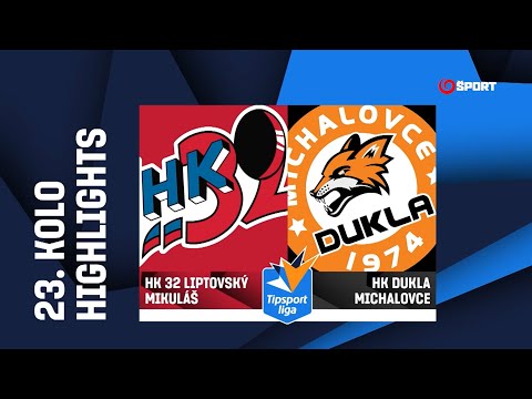 23. kolo: HK 32 Liptovský Mikuláš - HK Dukla Michalovce 6:3 (2:2, 1:1, 3:0)