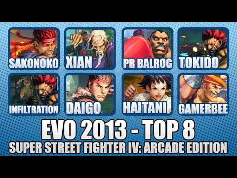 EVO 2013 - Super Street Fighter IV: Arcade Edition - TOP 8 (no breaks)