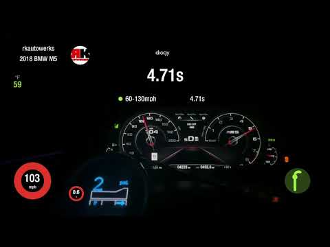 4.71s 60-130 mph Dragy Verified | RK Autowerks Stage 3 F90 M5