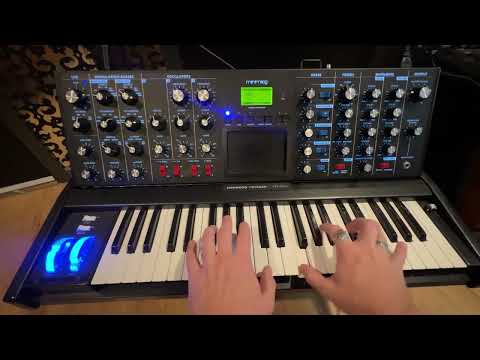 Moog MiniMoog Voyager Electric Blue ANNIVERSARY Edition 44-Key Monophonic Synthesizer 2006 - 2015 - Black Cabinet image 7