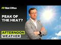 10/07/2026 - Hot conditions continue - Afternoon Weather Forecast UK– Met Office Weather