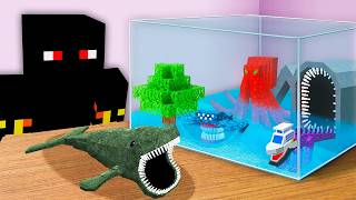 Fiz um AQUÁRIO de MONSTROS MARINHOS no Minecraft!