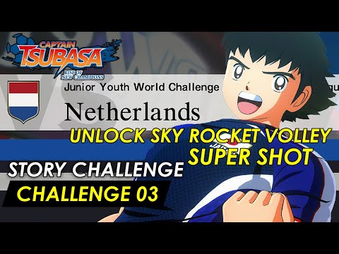 Captain Tsubasa - How to complete Story Challenge 03 (Full Guide) Sky Rocket Volley Super Shot