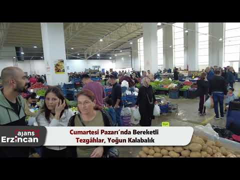 Cumartesi Pazarı’nda Bereketli Tezgâhlar, Yoğun Kalabalık