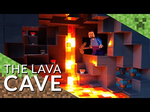 Edge of Bricks - The Lava Cave | Lego Minecraft World | MOC