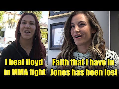 Cris Cyborg 'I beat floyd  in MMA fight', Miesha Tate 'Faith that I have in  Jones has been lost'