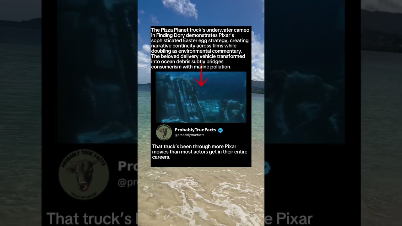 Pixar’s Rolling Easter Egg! 🍕 #funfacts #memes #findingdory
