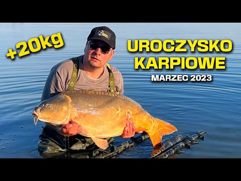 Pierwszy KARP +20kg w sezonie 2023 - Wczesna Wiosna na UROCZYSKU KARPIOWYM!