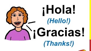 Spanish Lesson 4 - GREETINGS Basic words in Spanish Expressions How to say hello Survival Spanish