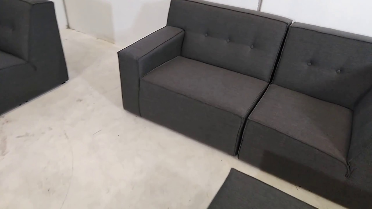 Watch Conjunto 3+2 - sofá modular 3 plazas, sofá modular 2 plazas más 2 pufes - Modules Now Conjunto 3+2 - sofá modular 3 plazas, sofá modular 2 plazas más 2 pufes - Modules