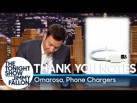 Thank You Notes: Omarosa, Phone Chargers
