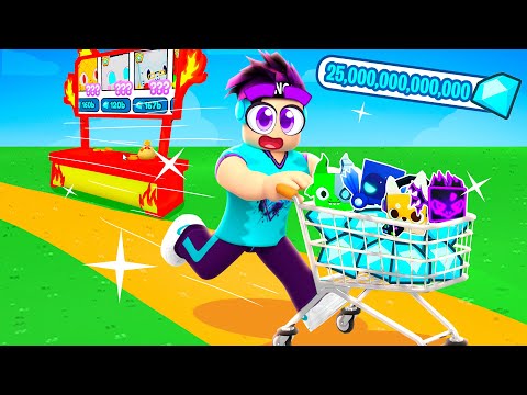 Spending $25 TRILLION Gems In Pet Sim X!