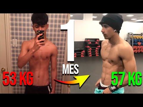 CAMBIO FÍSICO en 1 MES de FLACO a MUSCULOSO 💪 Transformación Física INCREÍBLE 😲