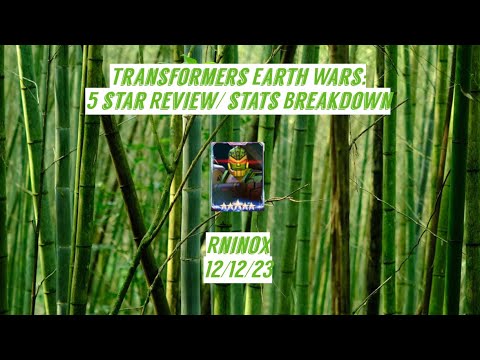 Transformers Earth Wars: 5 Star Review/Stats Breakdown (Rhinox)
