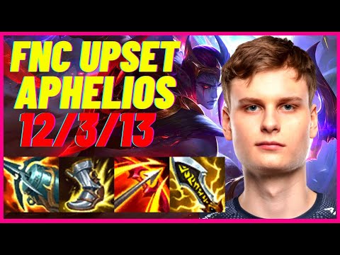 FNC UPSET PLAYS APHELIOS VS JHIN ADC |EUW DIAMOND 1 PATCH 11.2| [League of Legends] Full Gameplay