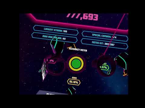 I found this amazing VR rhythm game, watch me be a pro at the nooby difficulty's