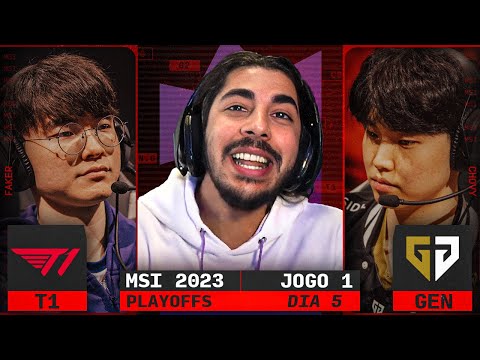 T1 x GEN.G | Jogo 1 - MSI 2023: Playoffs DIA 5 | Ilha das Lendas