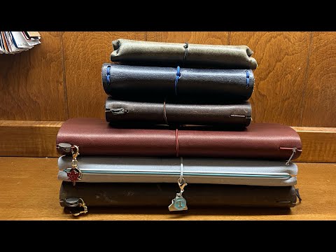 SETTING UP MY NEW TRAVELER NOTEBOOKS | Traveler's Company Japan & Mishmash