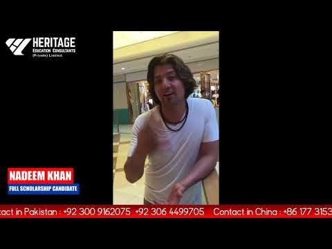 Nadeem Khan — full scholarship student reviews about Heritage Education Consultants Pvt. Ltd