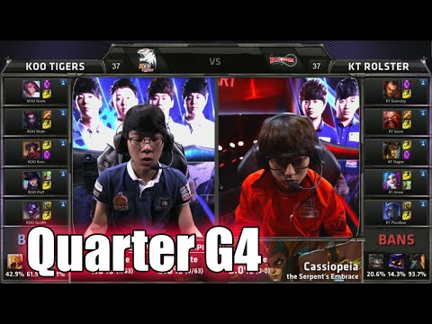 KT Rolster vs KOO Tigers | Game 4 Quarter Finals LoL S5 World Championship 2015 | KT vs KOO G4