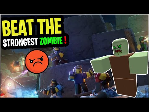 How To Beat The Strongest Zombie in Tower Defense // Roblox