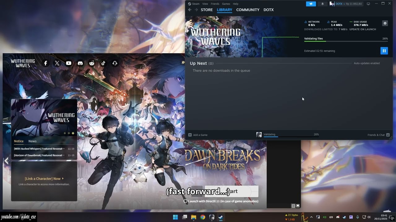 Pre-Download WUWA on Steam using Launcher