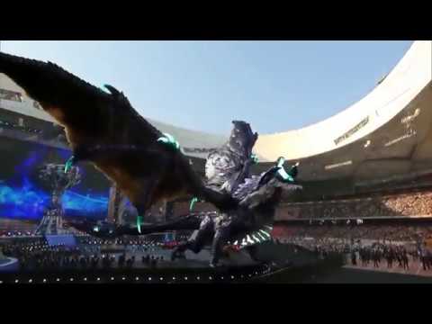 Elder Dragon enters the stadium - Worlds 2017 Grand Final Opening Ceremony