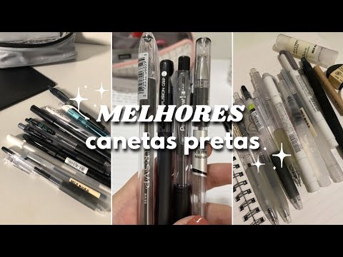 MELHORES CANETAS PRETAS | pen test 💫