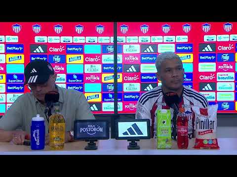 Rueda de prensa de Junior tras su partido con Santa Fe
