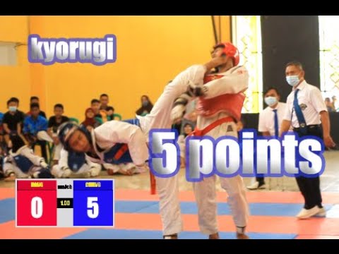 5 POINT DALAM KYORUGI TAEKWONDO #taekwondo #kyorugi