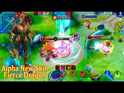 Alpha New Skin Fierce Dragon 29 Kills Item Build 2021 Top 1 Global New Alpha Gameplay