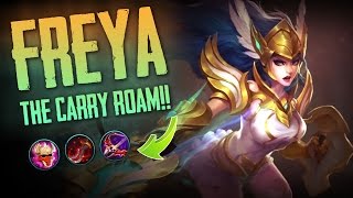 Mobile Legends: THE CARRY TANK!! Freya [Tank Bot] Gameplay