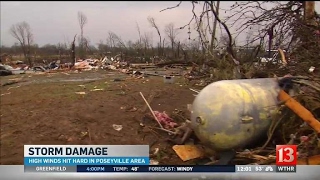 Poseyville storm damage Noon
