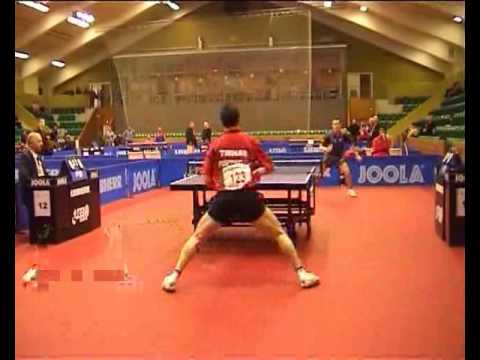 Alan Cook vs Joao Monteiro table tennis rally