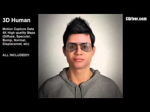 Rigged & Animated 3D Model (Human, People, Man, Asian Male Character) 3DS Max + VRay CMan0001HD2CS