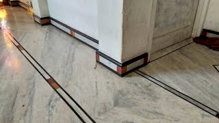 Indian marble flooring with bouder design