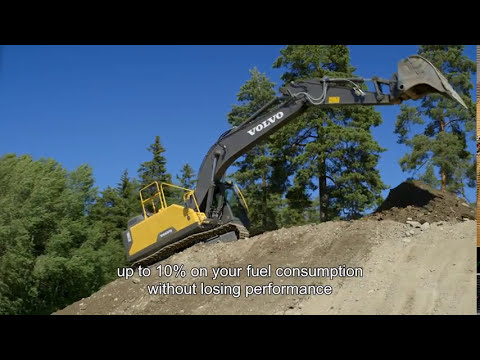 Video walkaround EC220E crawler excavator digger, English subtitles