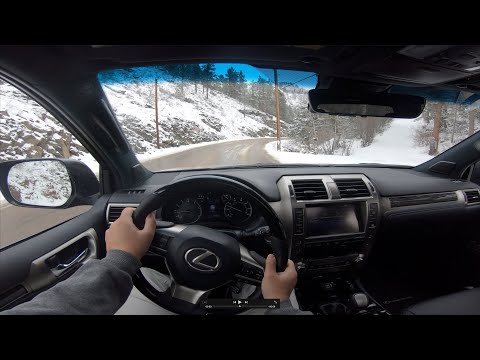 Canyon Blast! 2021 Lexus GX460 Driven Hard Down A Wet & Icy Mountain Road