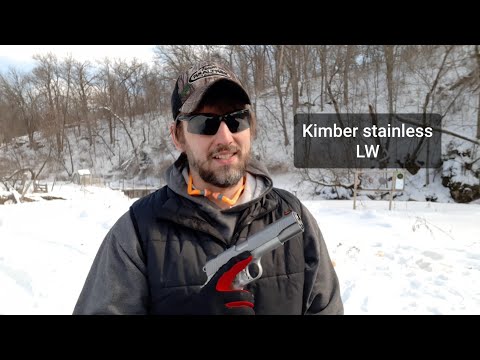 Kimber 1911 stainless LW. First shots and impressions