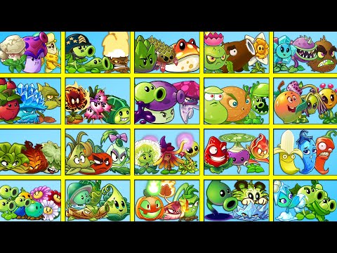 Random 20 Team Plants Battlez - Which Team Plant Will Win? - PvZ 2 Gameplay